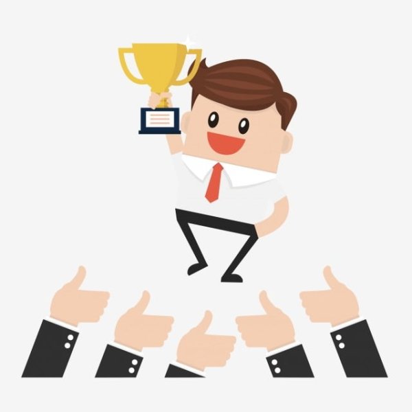 Победитель вектор