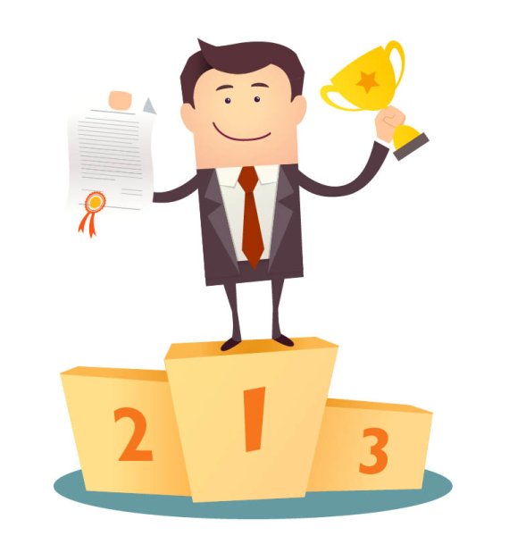 Победитель рисованное