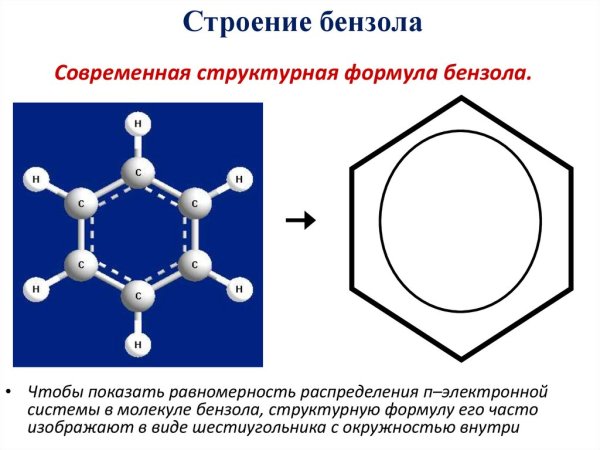 Бензол Скелетная формула
