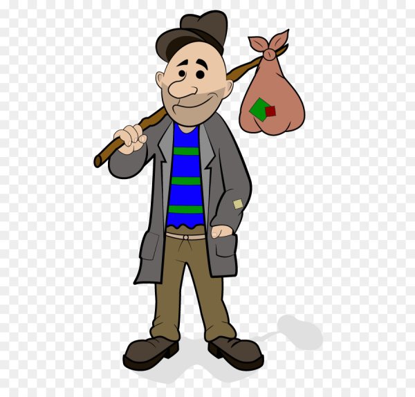 Нарисовать бродягу