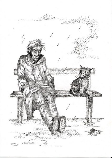 Нарисовать бродягу из фильма Тихоокеанский рубеж 2