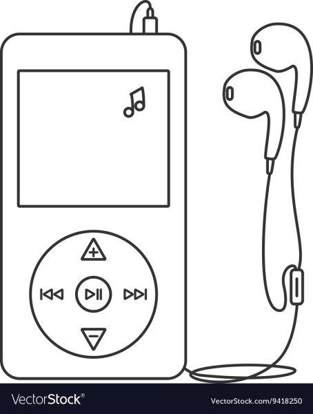 Плеер нарисованный