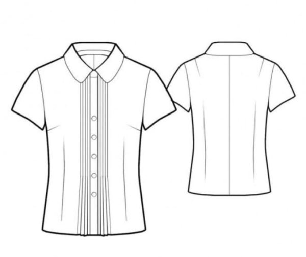 Эскиз блузки женской