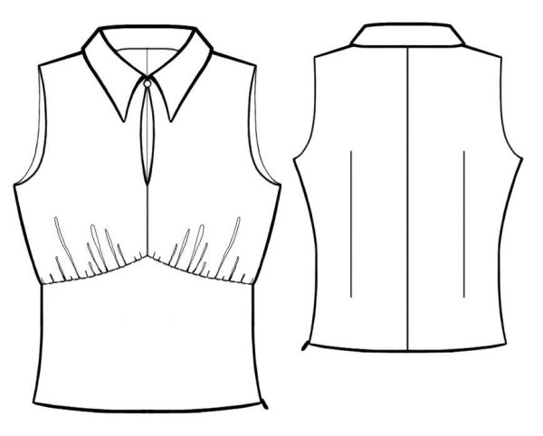 Моделирование блузки