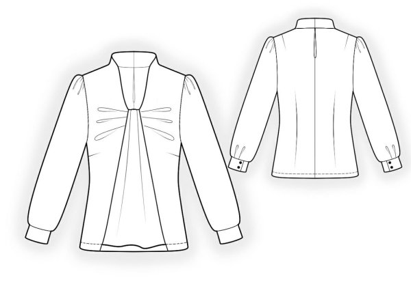 Технический эскиз кофты