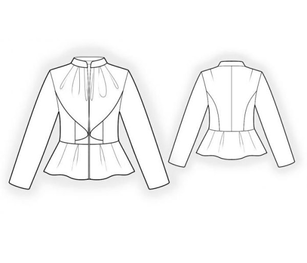 Эскизы одежды блузки
