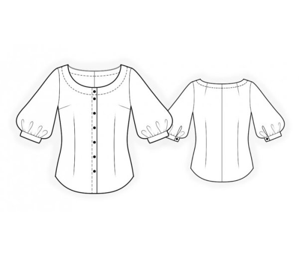 Лекало блузки