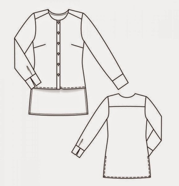 Моделирование блузки с кокеткой