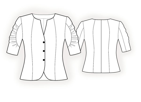 Эскиз женской блузы