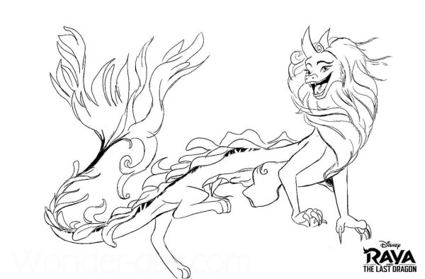 Райя и последний дракон раскраска драконы