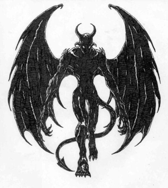 Дьявол черной ручкой