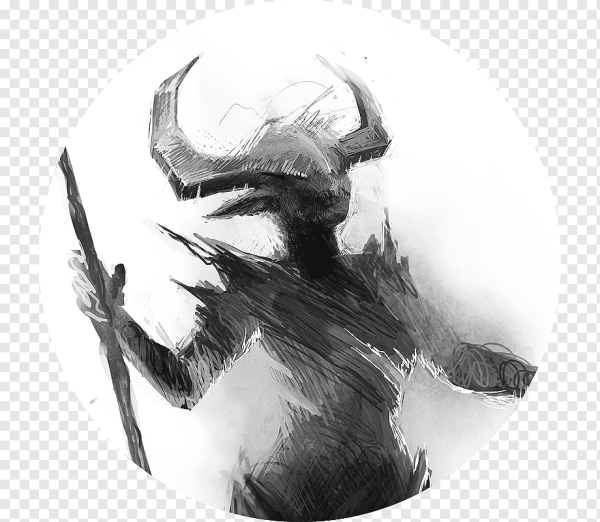 Демон карандашом