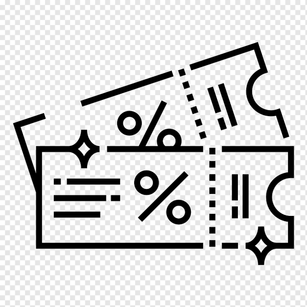 Купон подарок пиктограмма