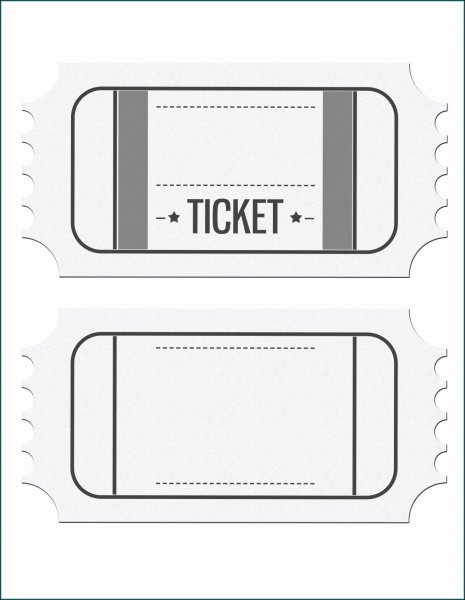 Билет шаблон