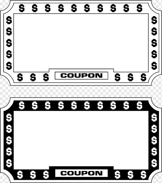 Купон шаблон