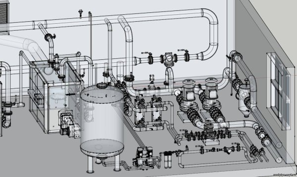 ТЭЦ на белом фоне
