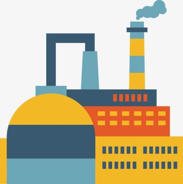 Завод иллюстрация