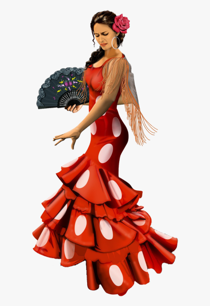 Танцовщица фламенко рисунок
