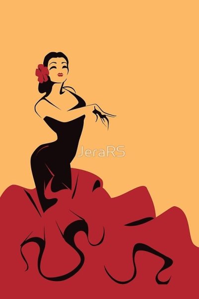 Испания фламенко рисунок