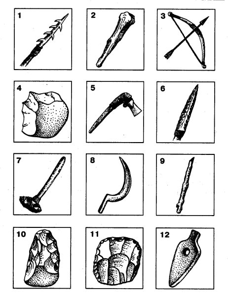 Древнейшие орудия труда первобытных людей