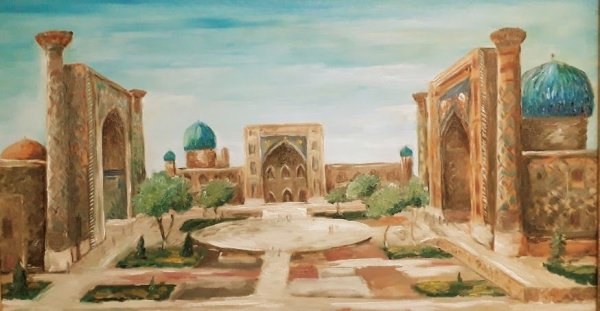 Регистан Самарканд картины