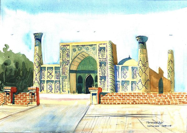 Бухара Регистан живопись