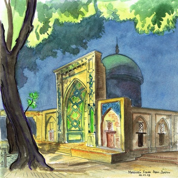 Бухара Регистан живопись