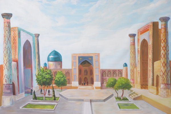 Художник Регистон Узбекистан