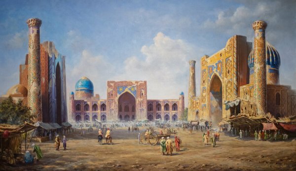 Регистан Самарканд картины