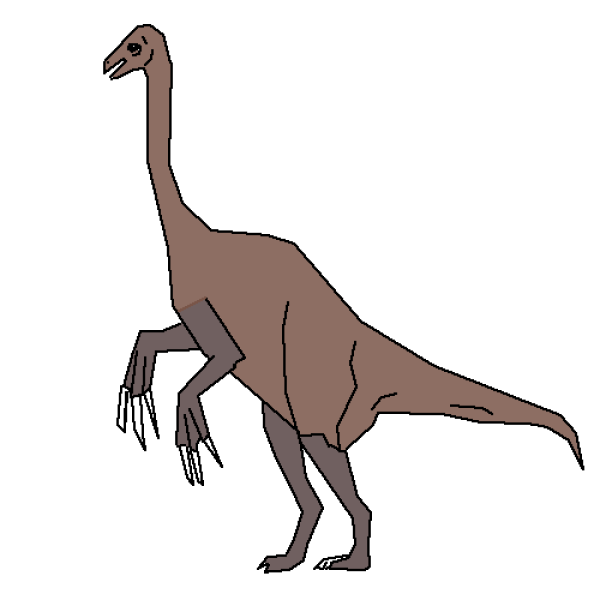 Теризинозавр карандашом