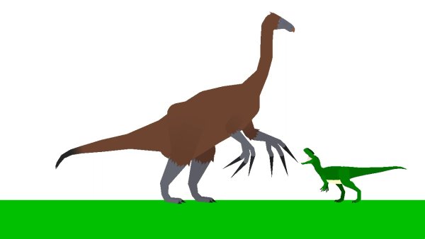 Поезд динозавров Теризинозавр