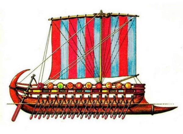 Финикийский бирема для кораблей