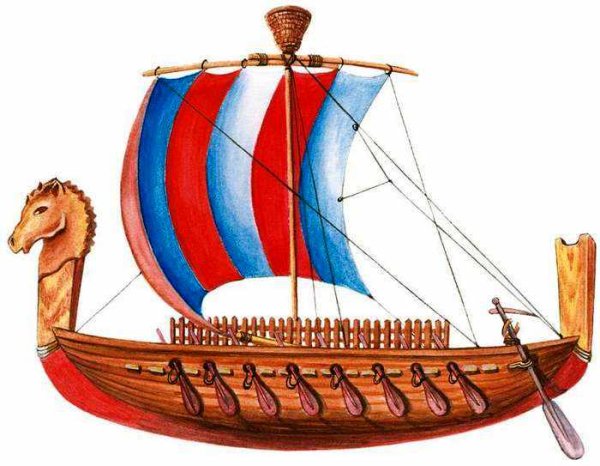 Торговый корабль финикийцев