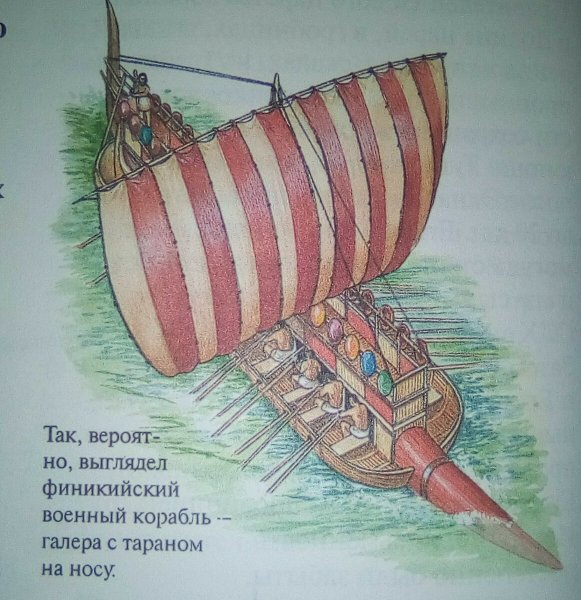 Древний Финикийский корабль