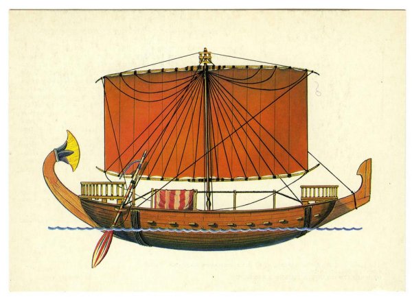 Военный корабль финикийцев