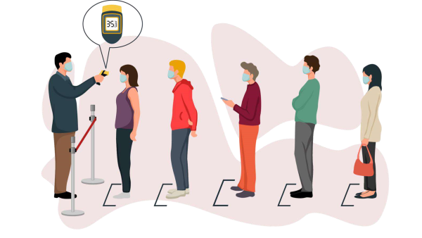 Очередь карикатура