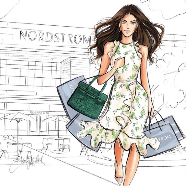 Модные иллюстрации девушек