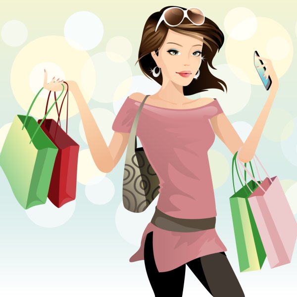 Женщина с покупками