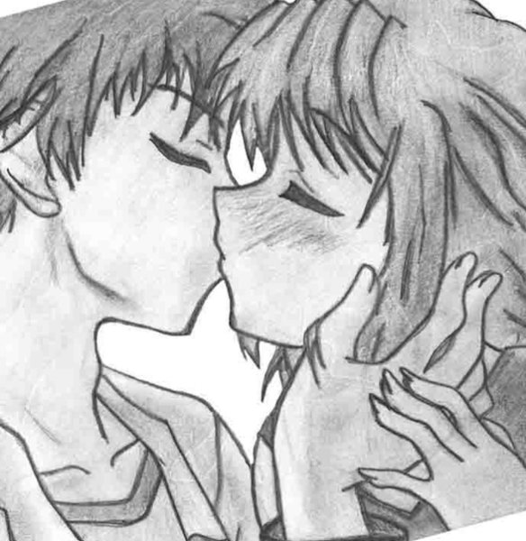 Рисунок с поцелуем