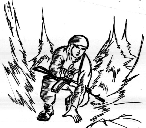 Разведчик раскраска