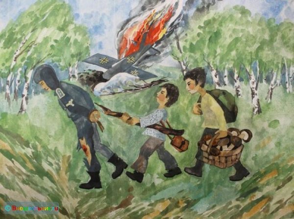 Разведчик детские рисунки