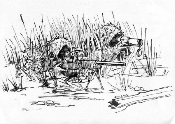 Раскраска снайпер