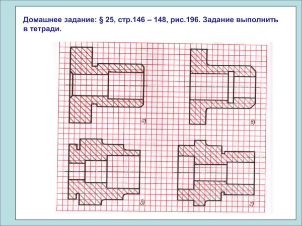 Чертежи и аксонометрические проекции предметов 9 класс