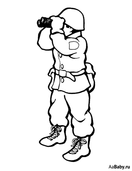 Боец раскраска для детей