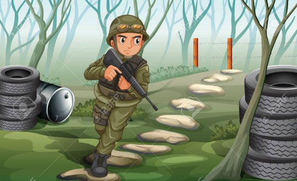 Военный разведчик для детей