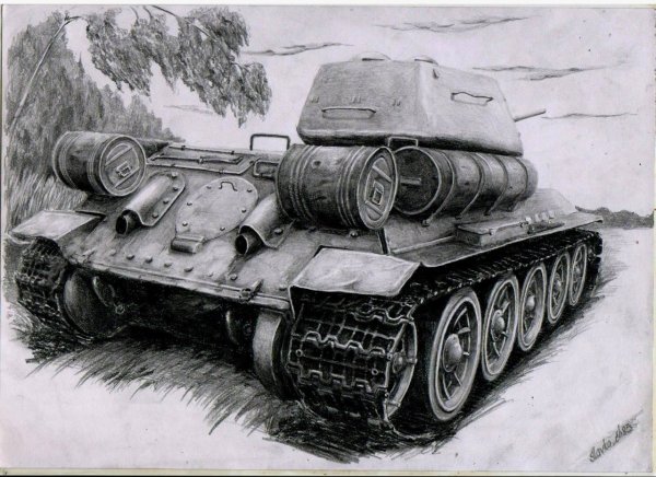 Рисунок танка т 34