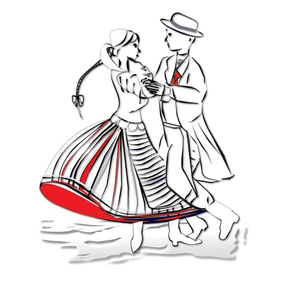 Фигуры людей на балу