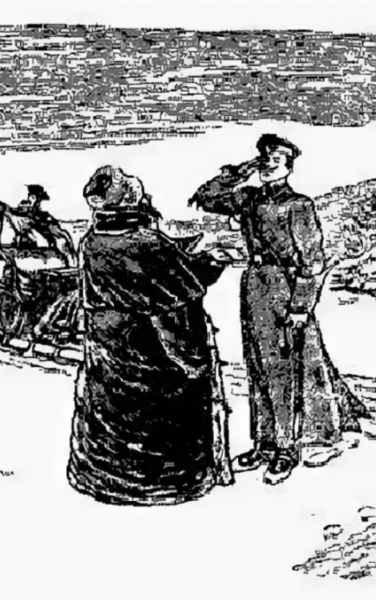 Иллюстрация к сказке Солдатская шинель