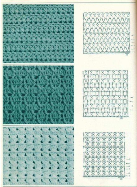 Схемы вязания крючком плотная вязка