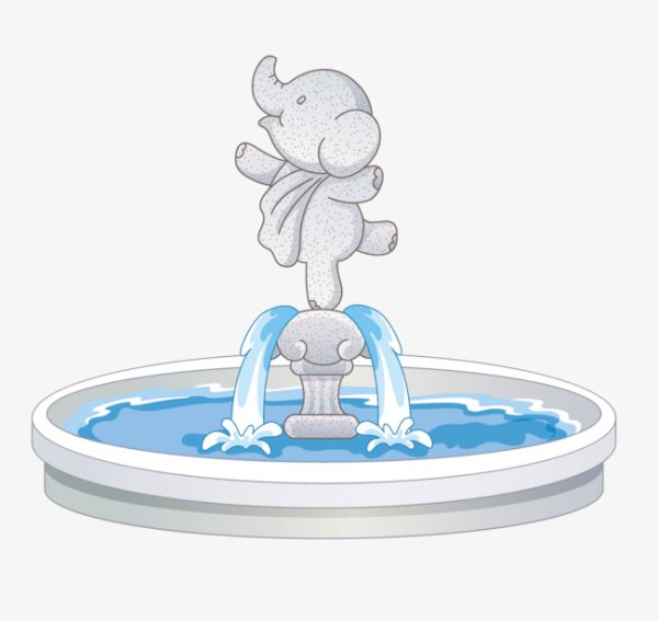 Фонтан рисунок